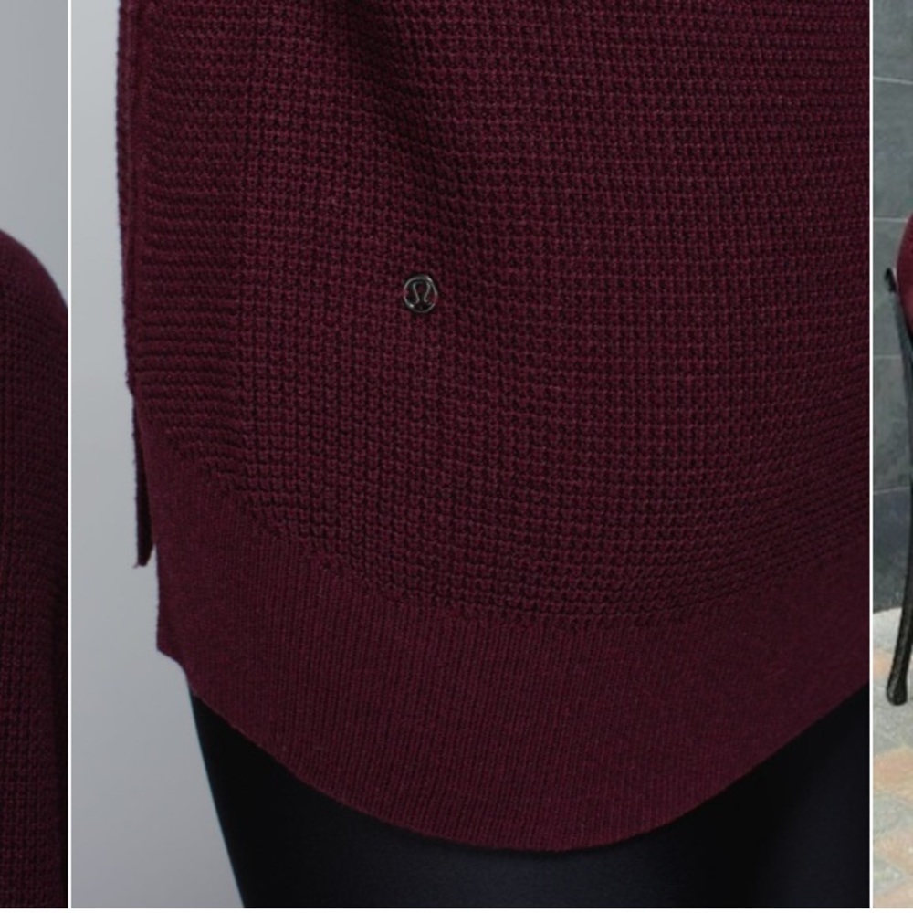 Lululemon The Sweater Life Bordeaux 4 GUC - Picture 3 of 7